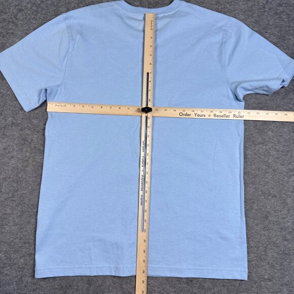 Carhartt T Shirt Mens Medium Blue Relaxed Fit Texas Heavyweight Light Baby - Picture 8 of 10